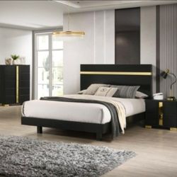 Queen Bed Frame With Mattress 