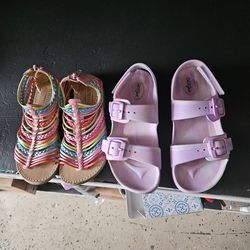 Toddler sz 12 summer shoes. Each