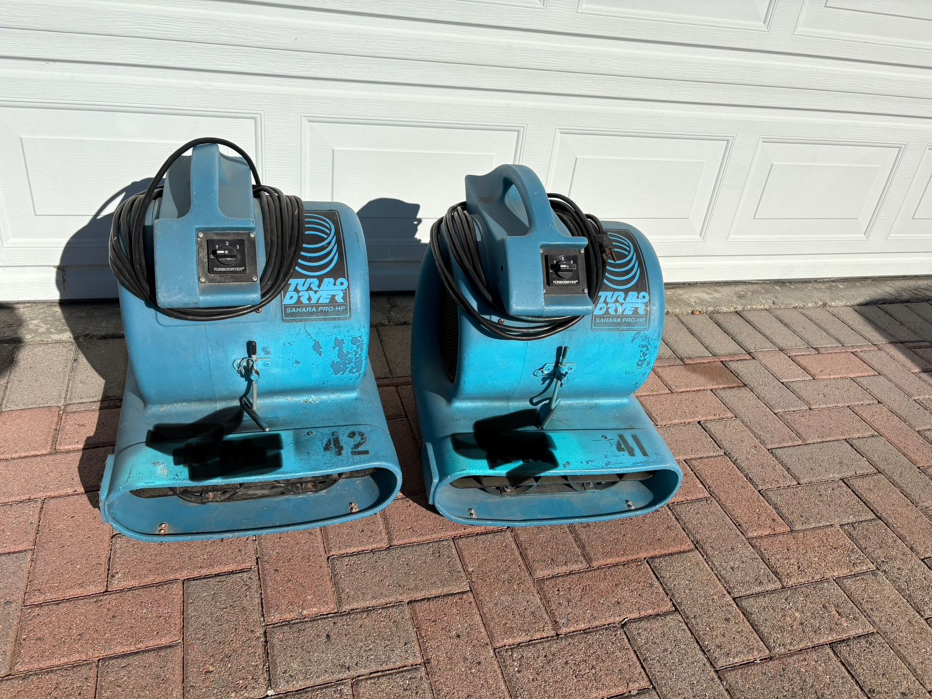 (2) Dri-Eaz Sahara Pro 65 HP Air Movers