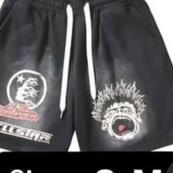 Hellstar Sweat Shorts (Black)