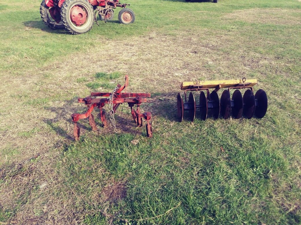 Garden Tractor Disc Harrow & Cultivators