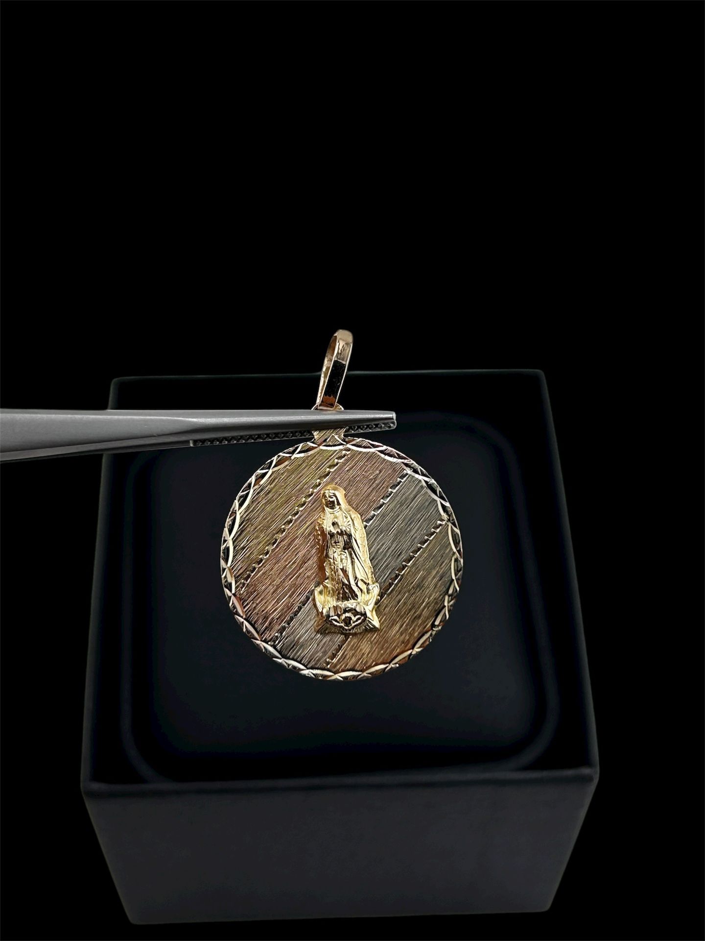 14k Tri-color Gold Pendant