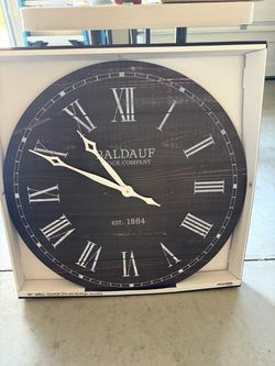 30” rustic wall clock