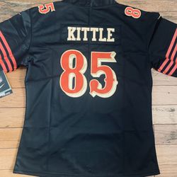 Womens Black San Francisco 49’ers Kittle Jersey 
