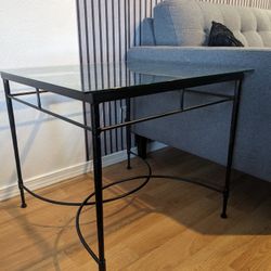 Glass & Iron end table