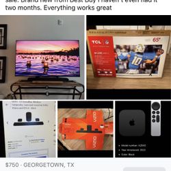 Tv, Surround System And Apple TV 