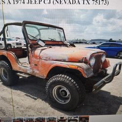 FOR PARTS A 1974 JEEP CJ
