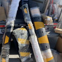 garage floor stopper, 6ft rubber speed bumps heavy duty $50/each