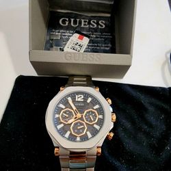 Guess Silver-Tone Stainless Steel