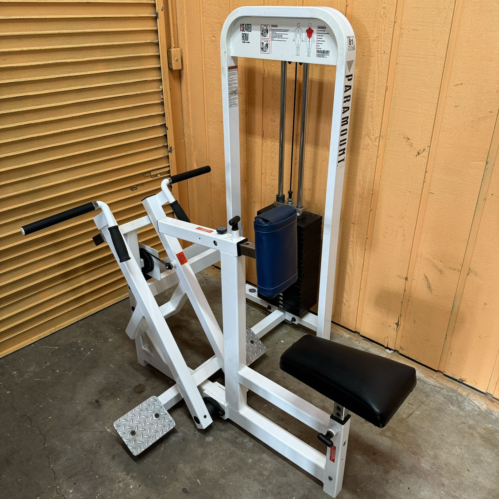 Paramount PL2500 Seated Row- Massive 310 Lb Stack- Commercial Gym Equipment