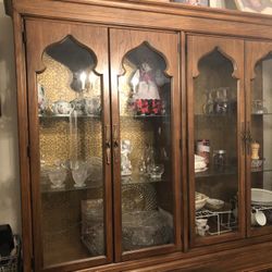 Mid-Century lighted Display Cabinet (India)