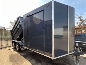 DUMP TRAILER CARGO TRAILER COMBO TRAILR