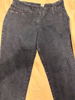 Dark Wash Pull-On Denim Jeans