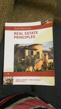 Real Estate Principles & R.E. Finance (college text books)