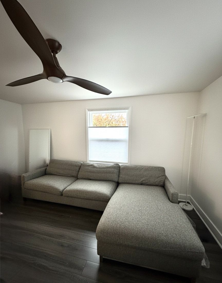 Room & Board Stevens Sofa with Chaise - 116” Grey