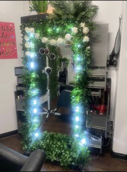 ✨ Salon Styling Station + Large Mirror + Storage — Must Go ASAP! Price: $400 OBO