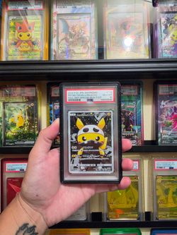 Pokemon poncho pikachu skull psa 10