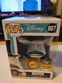 MAYOR 807 CHASE HOT TOPIC EXCLUSIVE DIAMOND COLLECTION FUNKO POP DISNEY NIGHTMARE BEFORE CHRISTMAS RETIRED VAULTED