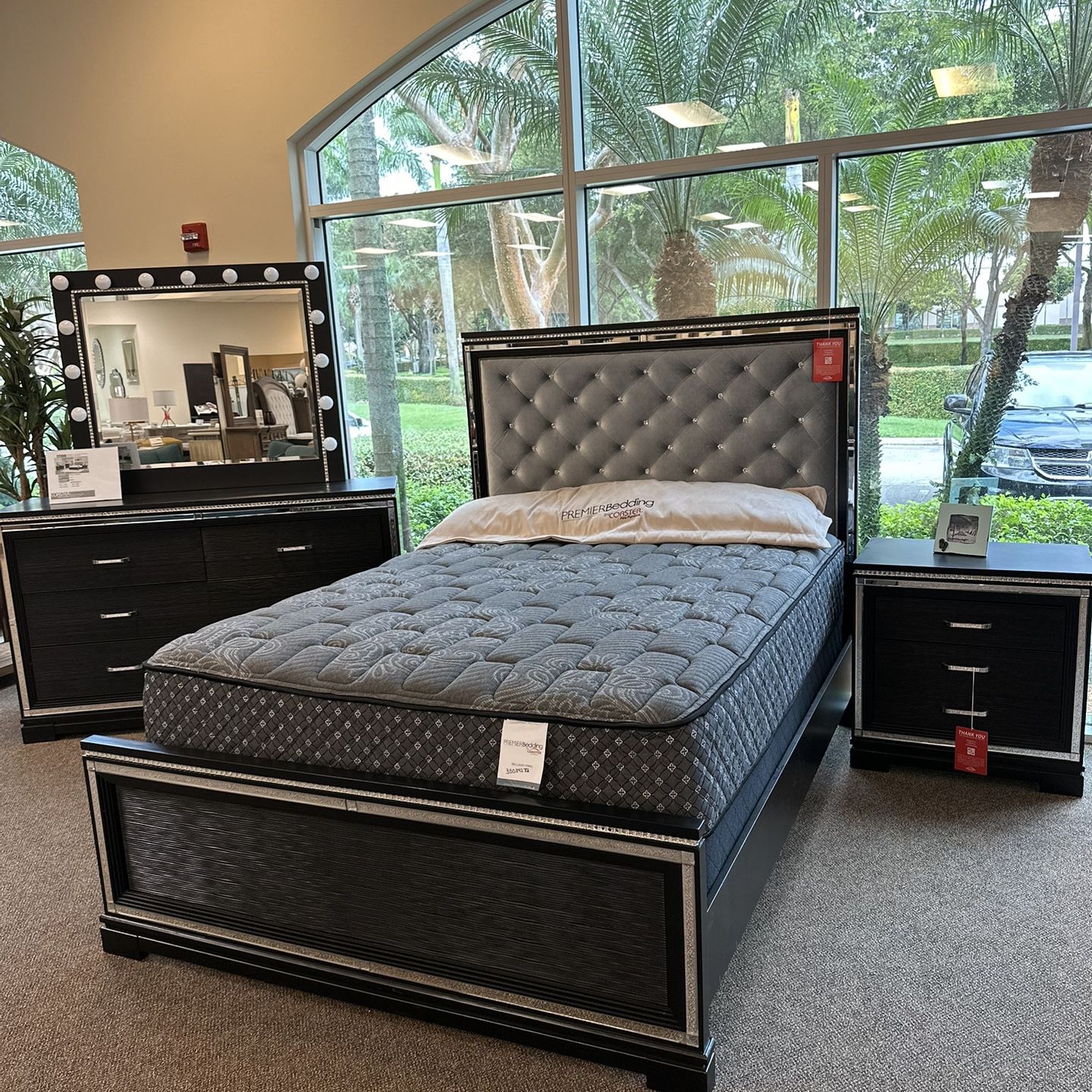 Brand new bed frame in box- Flexible Payment options available $39 down. (Limited supply). 