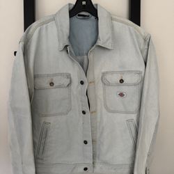Denim Jacket Dickies Size M, L Mens “ Light Blue Denim”