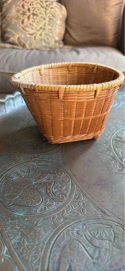 Woven Bamboo Rattan Storage Basket