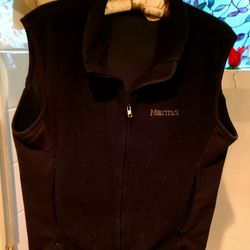 Women's Marmot Windstopper Black Vest, Medium 