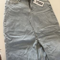 Princess Poly Jean Skirt With a Slit