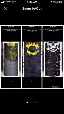 3 face covers
