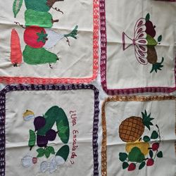 Servilletas Bordadas A Mano Diferentes Tamaños Y Precios Nuevas Hecho En México 