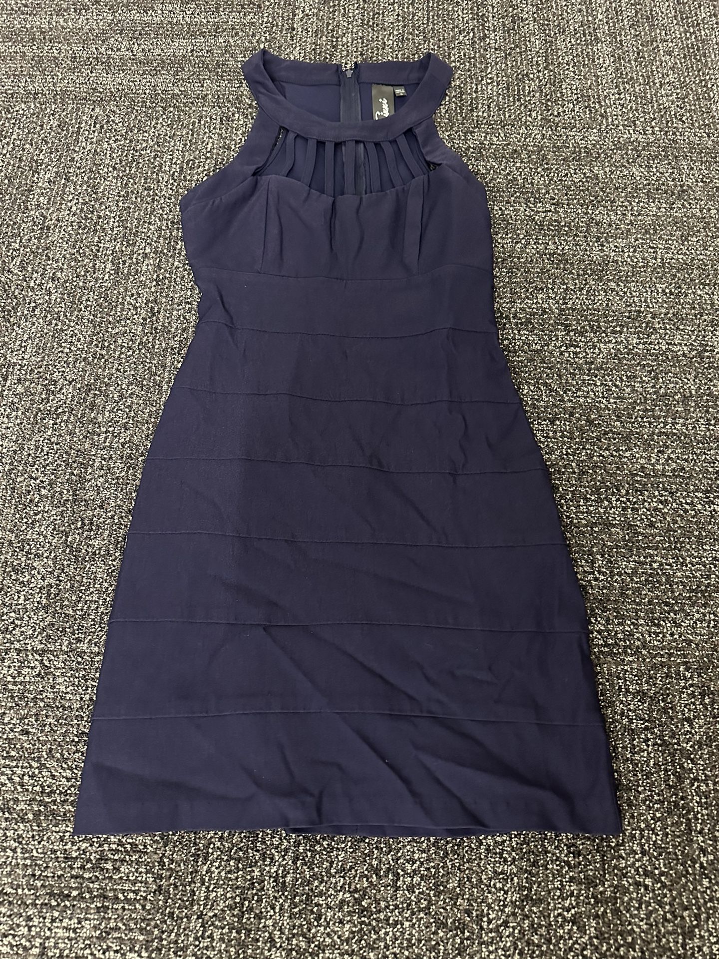 Trixxi purple body con cutout dress womens 3 preppy career evening date night