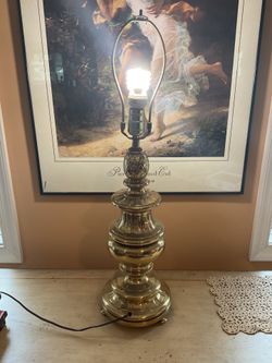 Vintage Pineapple Stiffel Brass Lamp