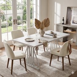Brand New Modern Dining Table With 4 Chairs 