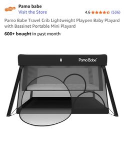 PamoBebe Crib/ Travel Pack And Play 