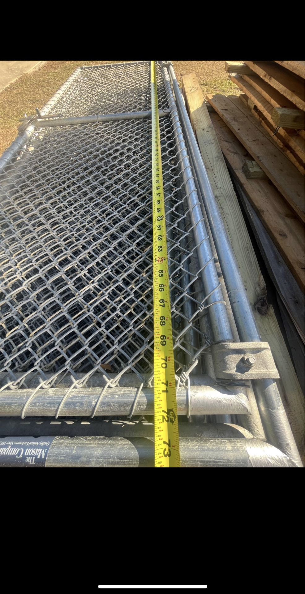 Heavy-Duty Chain-Link Kennel Panels – 73 ¾” × 26 ¼” (Multiple Available)