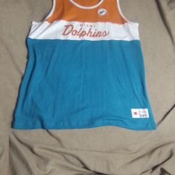 Miami Dolphins Throwback Mitchell And Ness Tsnktop