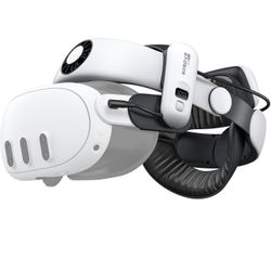 BOBOVR S3 Pro Battery Strap Accessories,Head Air Cooling System and 10000mah Hot-swappable Battery Pack,Compatible with Meta Quest 3/Quest 3S