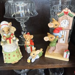  Christmas Mouse Figurines