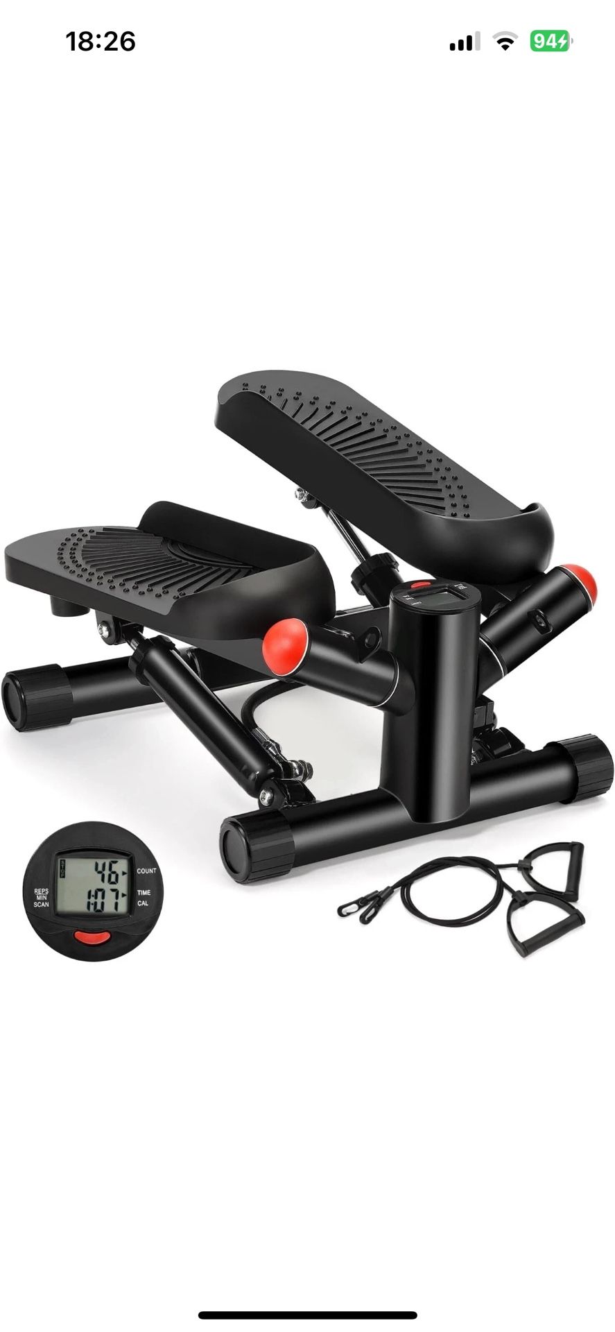 At-Home Exercise Stepper: Portable Twist Stepper for Full Body Workout-up 330lbs