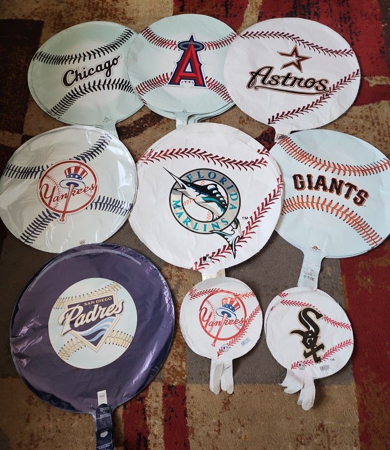 Baseball Balloons Baseball Team Decorations Angels Padres Giants Astros