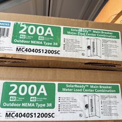 Siemens All In One 200 Amp 40 Space Solar Ready 