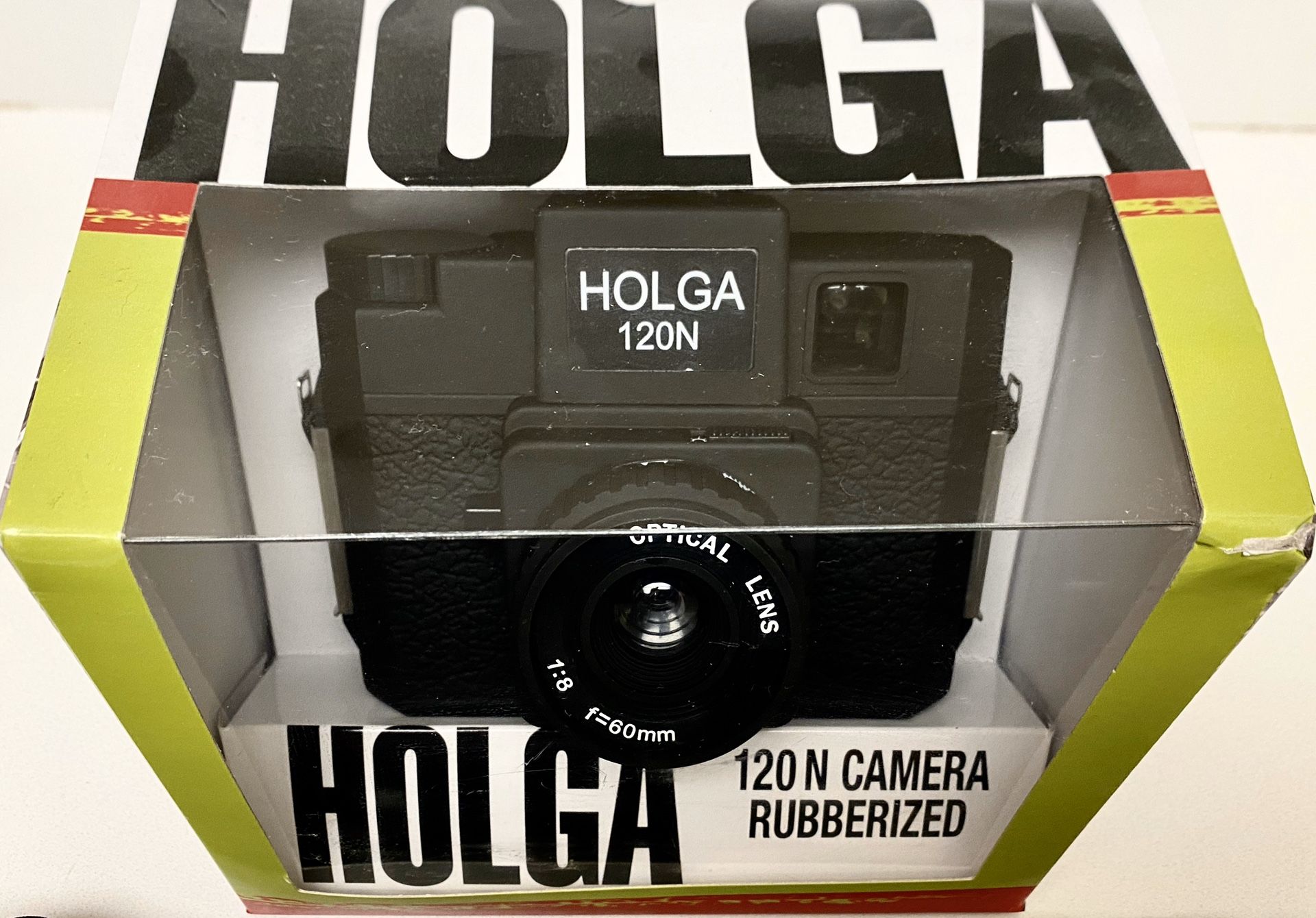 Holga 120N Medium Format Film Camera Rubberized Black New In Box.