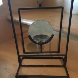 Decorative magnified candle holder 12.5" tall x 9" wide