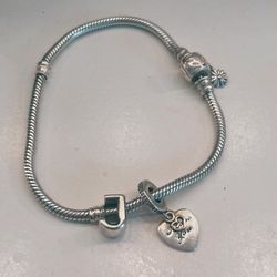 Pandora Daisy Flower Bracelet With Charms 