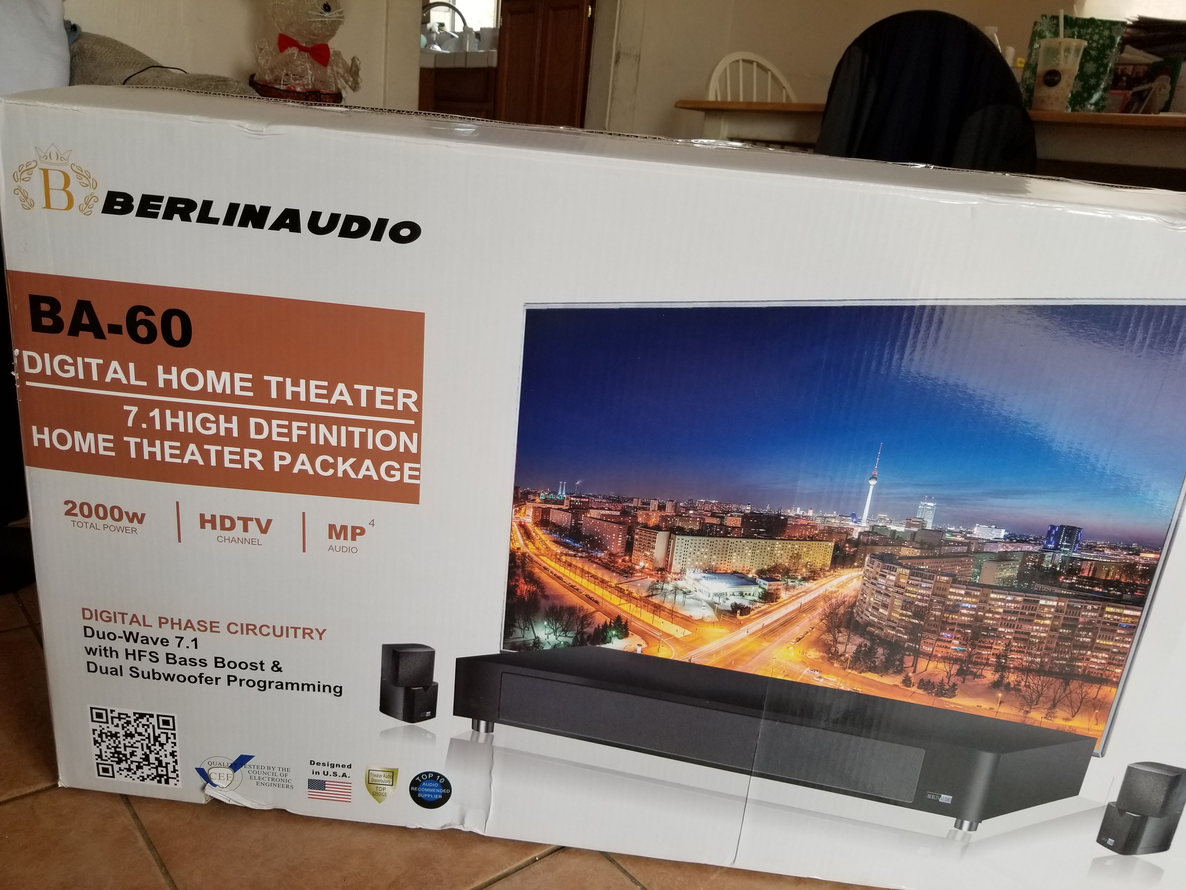 Berlin audio BA-60 digital home theater 7.1 HD home theater package