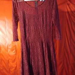 Fishbowl Red Lace Dress 