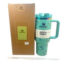 Hello Kitty Stanley 40oz Limited Edition Green Kitty Tumbler