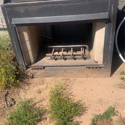 Fireplace Double Sided. Really Cool And It's Gas You Can Install Between 2 Rooms  Or However You Want 