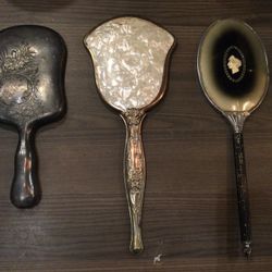 Various Vintage Hand Mirrors