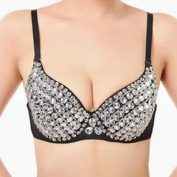 Beautiful Woman's Diamond Bra