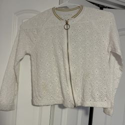 Girls Sz 5/6 Zip Up Sweater 